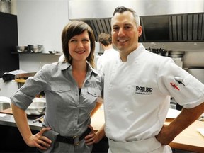 RGE RD chef Blair Lebsack with his business and life partner, Caitlin Fulton, who is front-of-house manager