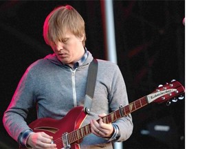 Christopher Walla plays guitar for indie band Death Cab for Cutie  on the final day of Sonic Boom, Sunday, Aug. 30, 2014. This will be Walla’s final stop in Edmonton with the band as he is leaving the group at the end of this tour.