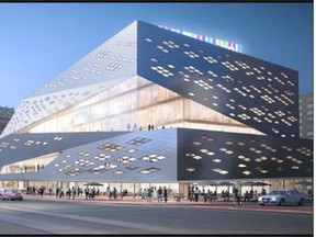City officials are recommending council fund an upgrade to the downtown Stanley A. Milner library. This is a rendering of what the new design could look like.