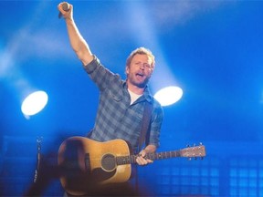 Country singer Dierks Bentley performs at Rexall Place on Friday, Oct. 18, 2014.
