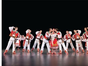 The current cast of Volya Ukrainian Dance Ensemble in February 2012 at the Arden Theatre