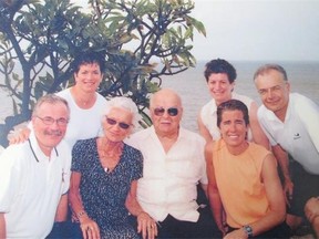 The Diachuk family in Maui, 2007. Front row, left to right: Ken, Ollie, Bill, Teresa. Back row, left to right: Lynda, Brenda, Glenn.