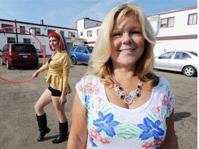 Diane Kereluk, shown here in the foreground, merits praise for turning her dream of a YEG Market in the Back Alley into reality on Stony Plain Road, writes Naomi McIlwraith.