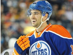 Edmonton Oilers defenceman Justin Schultz during NHL pre-season against the Calgary Flames Sept. 21, 2014, at Rexall Place in Edmonton.