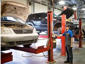 Eighteen-year-old Brandon Liang is a service technician apprentice with Lamb Ford in Camrose. Lamb is paying for Liang to begin classes at SAIT in January.