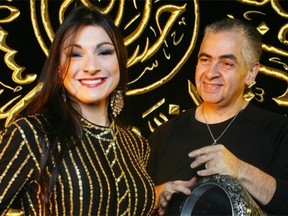 Egyptian percussion master Hossam Ramzy and his wife Serena Ramzy, who lead a concert at Convocation Hall Friday and Saturday