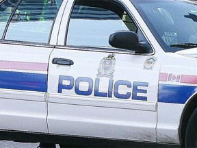 File photo of Edmonton Police Services logo on a vehicle