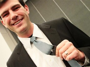 First-term Mayor Don Iveson shows off his Star Trek pride at Edmonton Comic and Entertainment Expo 2014.