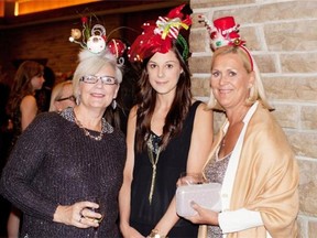 From left, Jody Brookwell, Kendall Yasinski and Linda Warner at Christmas in November on Nov. 9