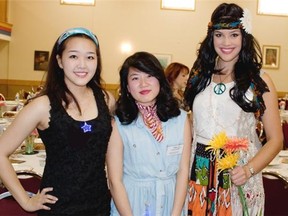 From left, Shelley Kim, Lisa Zhu and Lauren Heinsar at the Make a Wish Gala