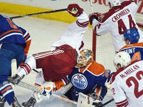 Tuesday's game between Edmonton Oilers and Arizona Coyotes was nowhere near this exciting, but it was about this one-sided.