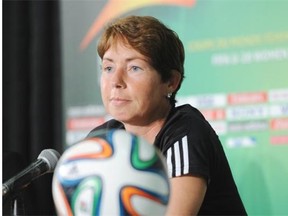 Germany coach Maren Meinert discusses Saturday’s U-20 Women’s World Cup quarter-final against Canada at Commonwealth Stadium.