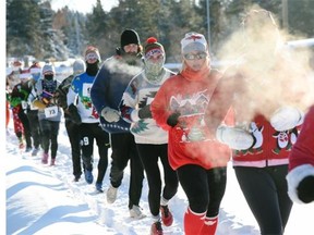 The Great Sweater Run started and ended in Emily Murphy Park on Saturday, Nov. 29, 2014, with participants showing off their tackiest Christmas sweaters.