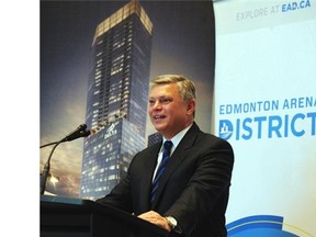 Ken Greene, CEO of Delta Hotels and Resorts, announces the new Delta hotel in Edmonton, Oct. 6, 2014.