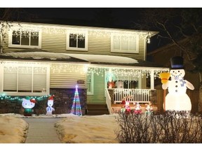 A home located at 14644-93 Avenue in Edmonton is decorated in the Christmas spirit.