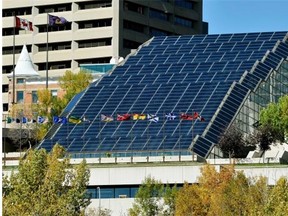 A $10.8-million project will see solar panels installed on the Edmonton Convention Centre.