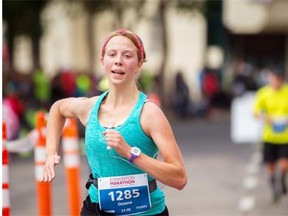 Journal writer Otiena Ellwand ran the Edmonton Half-Marathon on Sunday.