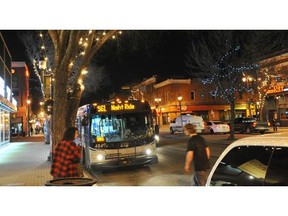 It's the first weekend for late night bus service from Whyte Avenue to the University and then on to Southgate Transit Centre. The last bus of the run leaves Whyte Avenue at 3:18 am.