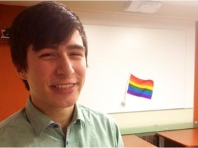 University of Alberta student Nicholas Diaz, 24, said he felt isolated as a gay student at a Catholic junior high and high school. He is urging MLAs to support Bill 202, which would force school boards to support students who want to start gay-straight alliances.