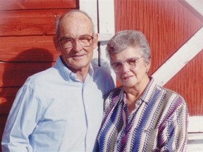 Marion “Dicksie” McEwan with her husband, Neil. Alberta’s Protection for Persons in Care director ruled in September 2014 that McEwan was subject to abuse in an Edmonton seniors care facility.