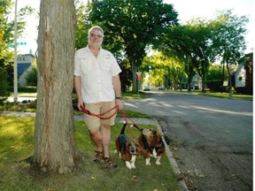 Mark Nicoll, Glenora Community League vice-president, stands at the corner of 132 Street and 105 Avenue, which he thinks would be a good site for a community mailbox once Canada Post eliminates home delivery there.