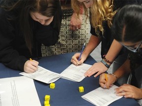 FILE: Math Expert Dan Alfano does the “Dice Challenge” with students from Willam D. Cuts school in St.Albert.