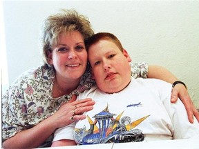 Maureen Harland and her son Trevor Proudman, photographed in 1997 when he was 15 for a Journal story.