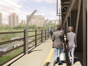 Members of Edmonton’s community services committee voted to further develop a $3 million option for High Level Bridge barricades on Aug. 18, 2014. The option councillors selected is modelled after a successful barrier in Bristol, UK.