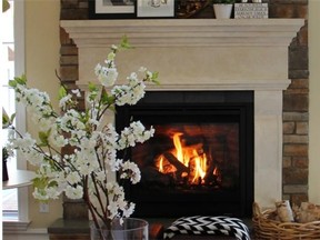 Set the mood with a cosy fireplace and surround it with personal touches.