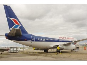 Morinville RCMP are investigating after thieves took off with the emergency hatch and other parts of a Pacific Western Airlines Boeing 737 owned by the Alberta Aviation Museum on display at the Villeneuve Airport on Aug. 23 or Aug. 24.