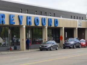 Edmonton's downtown Greyhound bus station