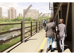 On Aug. 18, members of Edmonton's community services committee voted to further develop a $3-million option for High Level Bridge barricades. The option councillors selected is modelled after a successful barrier in Bristol, U.K.