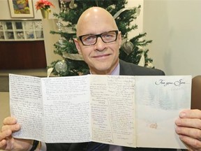 Mike Leggett has been sending and receiving the same Christmas card back and forth from his friend for over 30 years.
