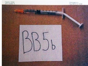 Syringes used by Luisa Amelia Hernandez in a revenge-driven trap for her husband.