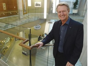 Paul Douglas, PCL’s CEO, in the atrium of the company’s new $22 million head office addition in Edmonton, December 12, 2014.