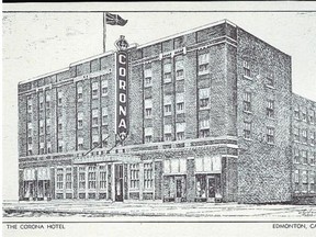 Postcard of the Corona Hotel in 1910.