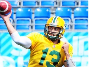 There are no definitive answers as to who the team’s starting quarterback will be on Labour Day, after a walkthrough practice that saw reps split fairly evenly between starter Mike Reilly, backup Matt Nichols and third-stringer Pat White.