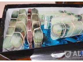 RCMP seized $114,000 in cash, which they believe to be the proceeds of crime.