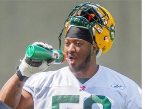 Eskimos offensive tackle Tony Washington quickly posted the Stampeders' picture on Twitter and tagged some of his teammates to not forget what they’d seen.