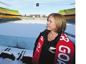 New Zealand's team manager Claire Hamilton was in town Monday to inspect our facilities.