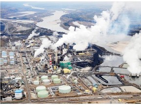 The Suncor oilsands extraction facility near Fort McMurray in northern Alberta. The proposed Voyageur upgrader will not be completed, Suncor and partner Total have announced.