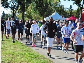 The Terry Fox Run at Hawrelak park in Edmonton, September 14, 2014.