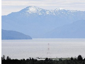 The view down the Douglas Channel from Kitimat, B.C. , the terminus of the proposed Northern Gateway pipeline project.