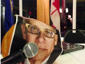 When Health Minister Stephen Mandel failed to show up for a candidates’ debate Monday, Oct. 20, in the Edmonton-Whitemud byelection, the Wildrose tried to have this pumpkin take his place.