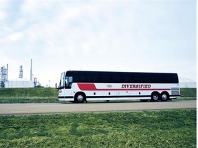 Workers building the Sturgeon Refinery can now ride coaches to the work site at no charge. The move is designed to ease traffic pressures.