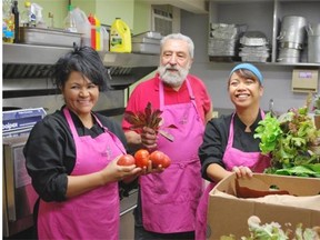 YESS workers received 97 kilograms of produce from the Prairie Urban Farm on Wednesday.