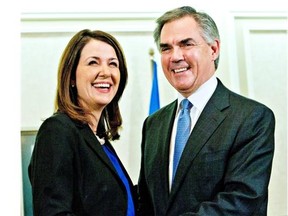 On Dec. 17, 2014, Alberta Premier Jim Prentice and former Wildrose leader Danielle Smith made history after Smith and eight other Wildrose MLAs crossed the floor to the governing Progressive Conservatives.