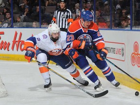 Matt Hendricks in action against the New York Islanders