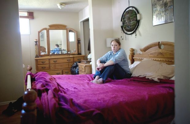 Jamie Sullivan and her daughter, Delonna, were in this bedroom on Aug. 5, 2011, when child welfare authorities knocked on the door and said they had to apprehend the four-month-old.