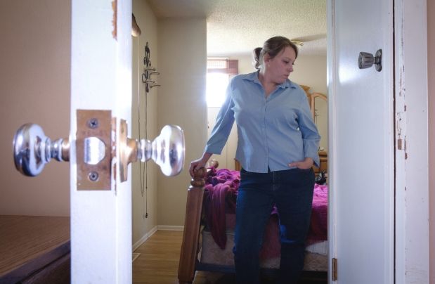 Jamie Sullivan and her daughter, Delonna, were in this bedroom on Aug. 5, 2011, when child welfare authorities knocked on the door and said they had to apprehend the four-month-old.